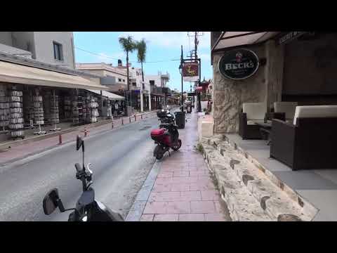 Malia Crete , the strip Walkabout Part1