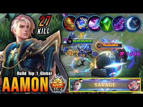 27 Kills + SAVAGE!! Aamon New Build (PLEASE TRY) - Build Top 1 Global Aamon ~ MLBB