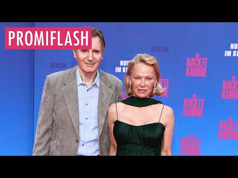 Pamela Anderson und Liam Neeson strahlen auf Berlin-Premiere