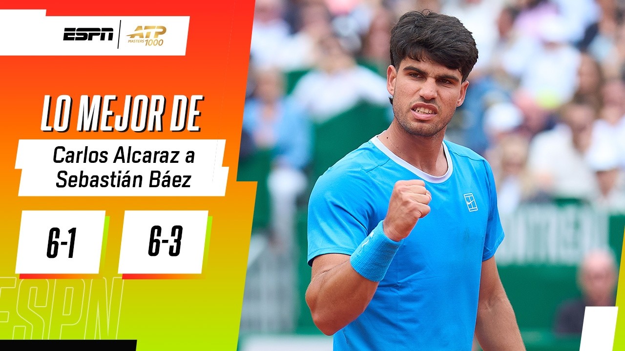 SEBA BÁEZ NO PUDO CONTRA ALCARAZ Y SE DESPIDIÓ TEMPRANAMENTE DE MONTECARLO | RESUMEN