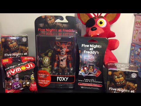 Five Nights at Freddy's Foxy Funko action figure, Mystery Minis blind boxes, cards, Mymoji Unboxing
