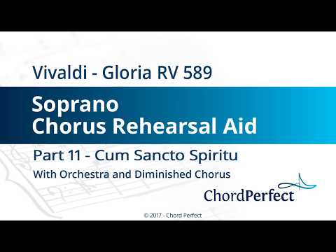 Vivaldi's Gloria Part 11 - Cum Sancto Spiritu - Soprano Chorus Rehearsal Aid