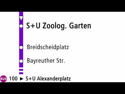 [Busse Berlin] Ansagen der Linie 100