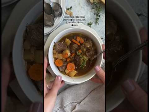Irish Beef Stew Recipe. Find the full recipe linked in the comments. #irish #stew #ireland #beef