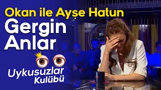 Okan Bayülgen ile Ayşe Hatun Önal arasında gergin anlar - Uykusuzlar Kulübü
