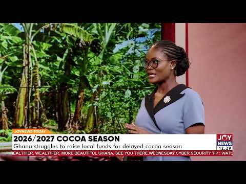 2026/2027 cocoa season: Ghana struggle to raise local funds for delayed cocoa season.