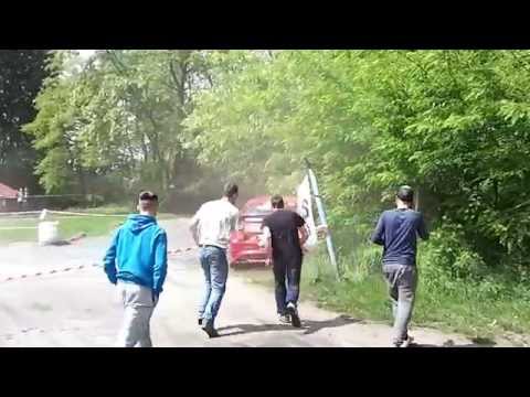 5 Rajd Zamkowy 2015, OS2, krawężnik na haku