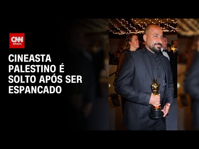 Diretor palestino vencedor do Oscar é solto após ser levado por israelenses | CNN PRIME TIME