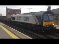 CEMEX EXPRESS GBRF 66780 Loco Passing Through Faversham With Engineers For Chart Leacon 24 3 21
