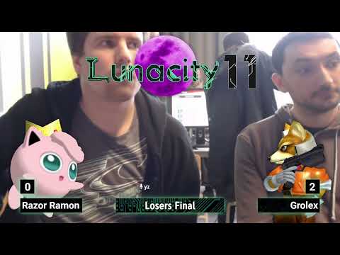 Lunacity 11 Melee | Razor Ramon (Puff) vs Grolex (Fox) - Losers Final