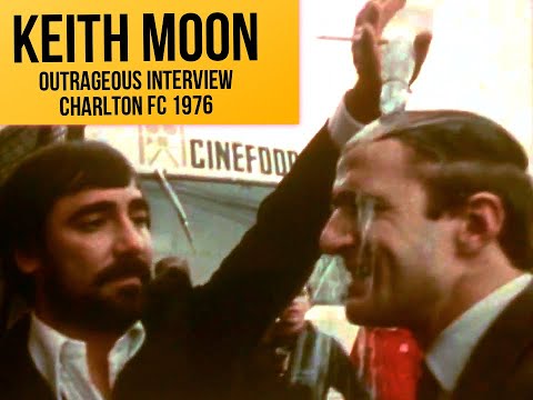 Keith Moon of The Who shocking interview footage Charlton 1976