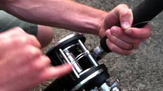 How to put fishing line on a Baitcaster + Levelwind Reel