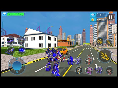 Multi Robot Formula Car Flying - Android Gameplay #3