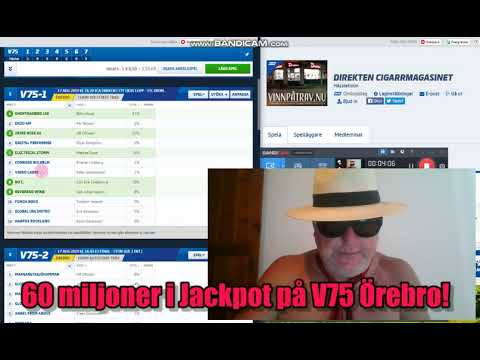 V75 Tips med Janne Jackpot inför 60 miljoner Jackpot på V75 Örebro