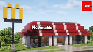 How to build a mcdonalds in minecraft