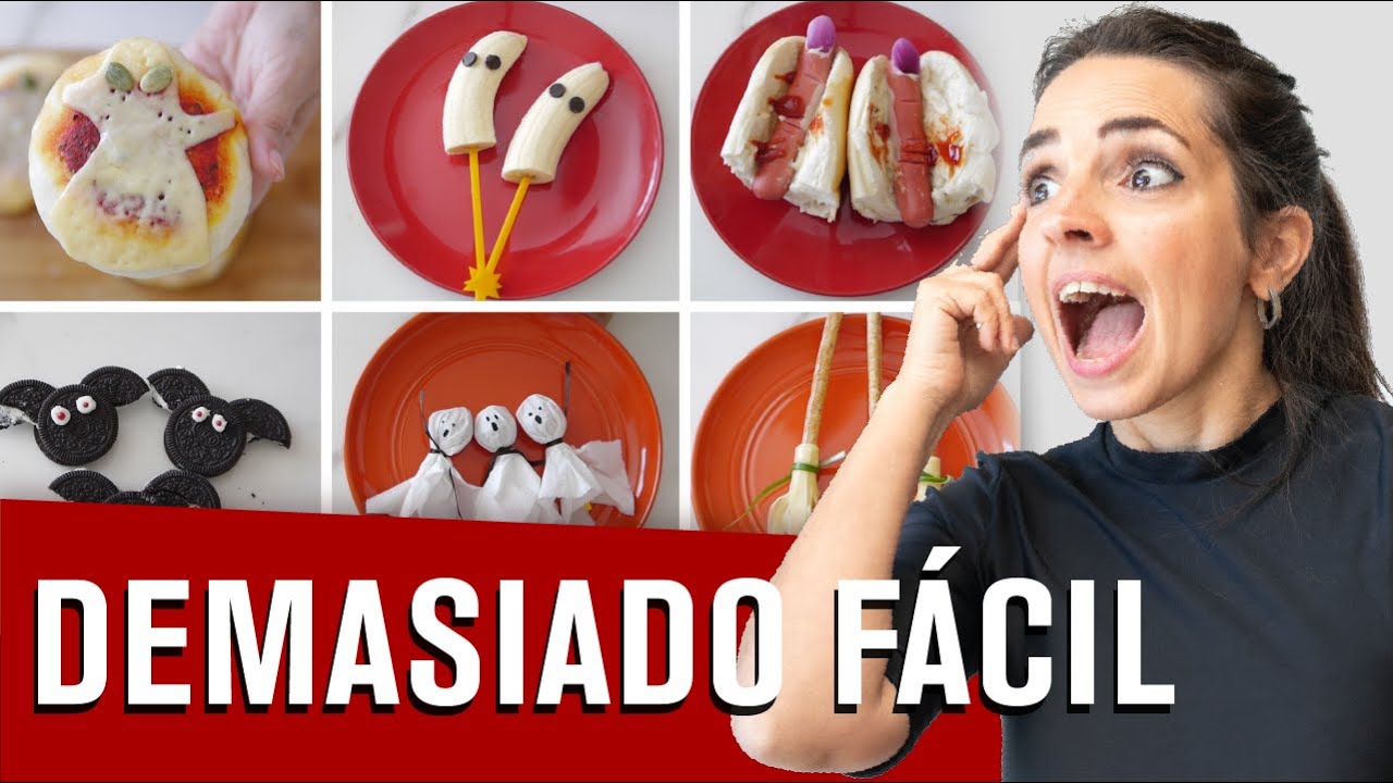 5 HALLOWEEN RECIPES - it's scary how easy they are! (Spanish)