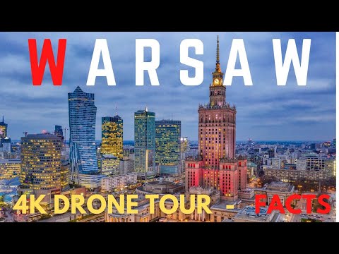 Warsaw, Poland 🇵🇱 4K Ultra HD Drone Footage | Facts