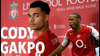 Cody Gakpo Cutting Inside and Scoring like Thierry Henry! • Liverpool's new Superstar!