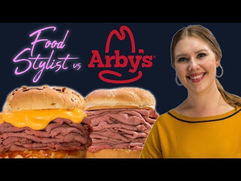 Food Stylist Vs Arby's Roast Beef Sandwich and Beef 'n...