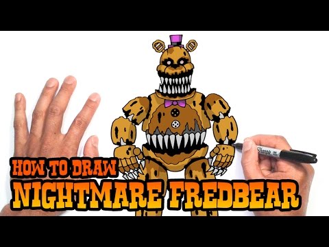 How to Draw Nightmare Fredbear | Five Nights at Freddy's ...