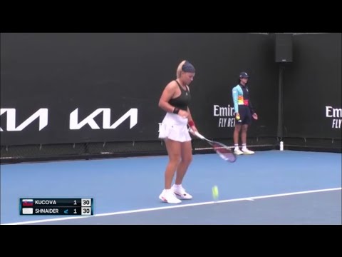 Australian Open Tennis Kristina Kucova Vs Diana Shnaider