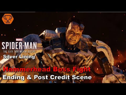 Marvel's Spider-man - Silver Lining - Hammerhead Boss fight Ending and post credit scene