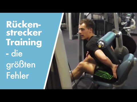 Back extension training: Most common mistakes on the machine & alternatives