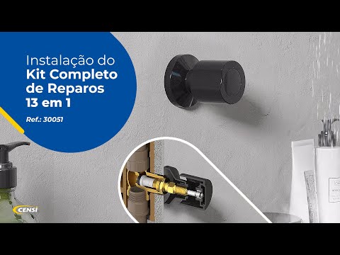 Kit Completo de Reparos para Registro Acabamento Padrão (13 em 1) | Instalação