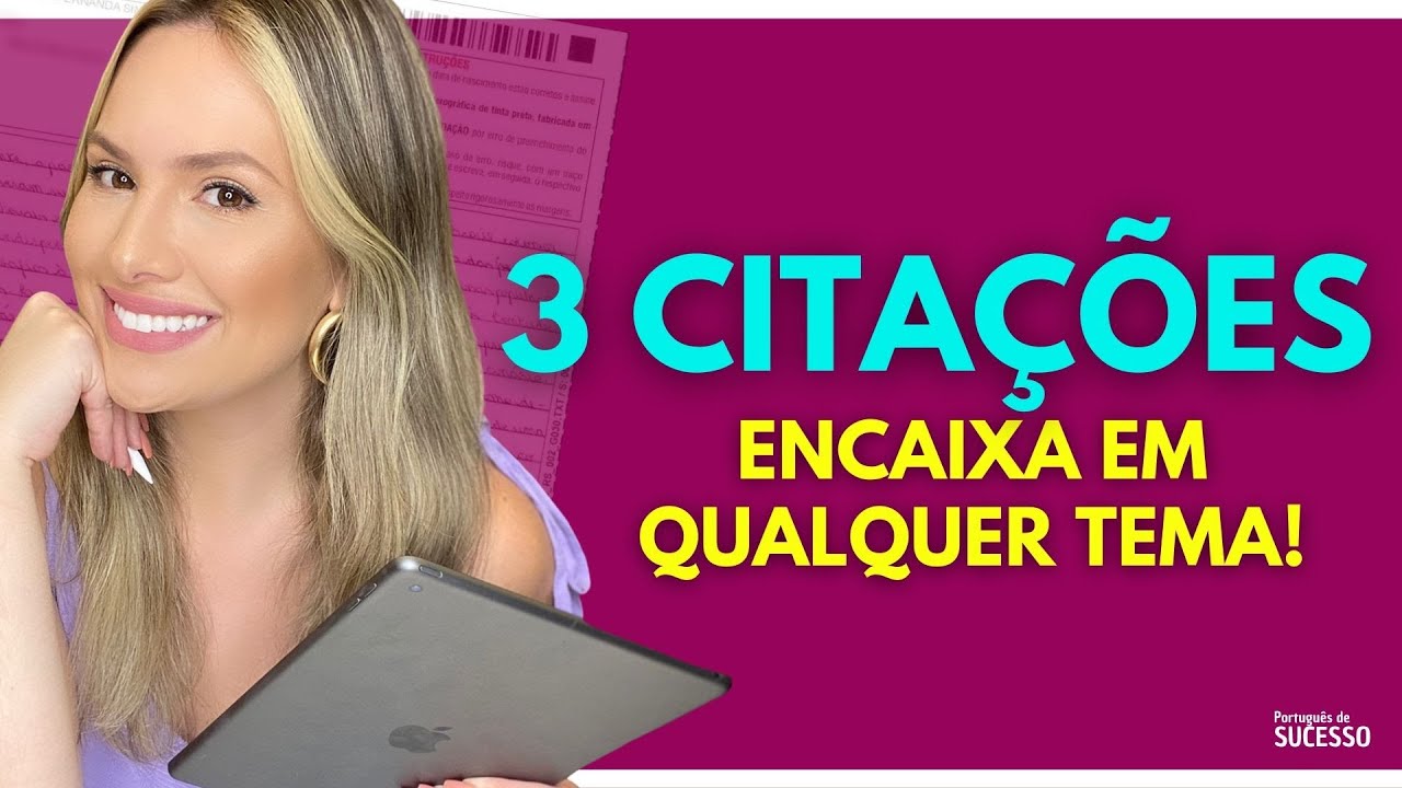 Citações para a redação