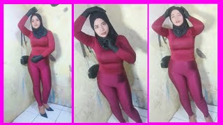 Download lagu LEGGING TRY ON: A FASHIONABLE LOOK WITH LEGGINGS AND CUFFS in a tight sports hijab mp3