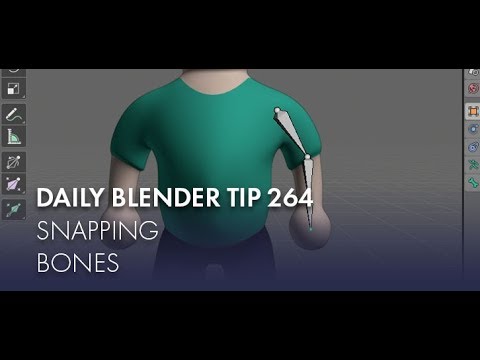 Daily Blender Tip 264 - Snapping bones (Blender 2.8)