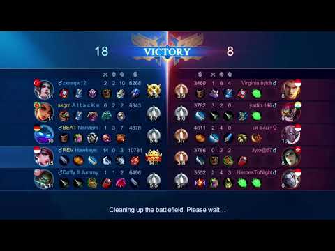 Lesley Perfect SAVAGE on Enemy Base!! - Top 1 Global Lesley by Hawkeye. - MLBB