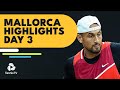 Kyrgios Faces Djere; van de Zandschulp, Giron & Lajovic Play | Mallorca 2022 Highlights Day 3