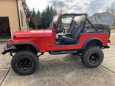 Jeep CJ7 Update 31 - BDS Lift Installed - Check out the Height Gain!
