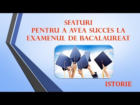 SFATURI pentru un BAC de NOTA 10 la ISTORIE