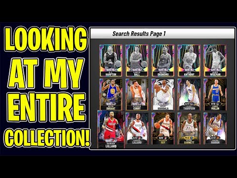 LOOKING AT MY ENTIRE COLLECTION AT THE END OF NBA 2K20...