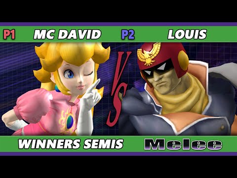 S@X 473 Winners Semis - MC David (Peach) Vs. Louis (Captain Falcon) Smash Melee - SSBM