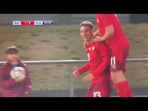 Valmir Matoshi scores against Australia‘s U23 for Switzerland U20 (24.03.2023)