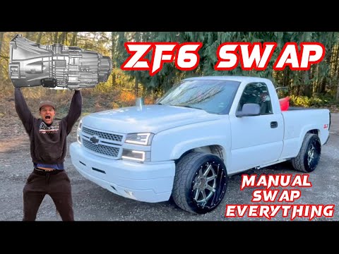 How to Manual swap a Duramax using a ZF6!!