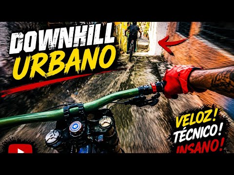 MEU AMIGO QUASE CAIU! 😱 Downhill Urbano Insano no RJ 🚵‍♂️🔥