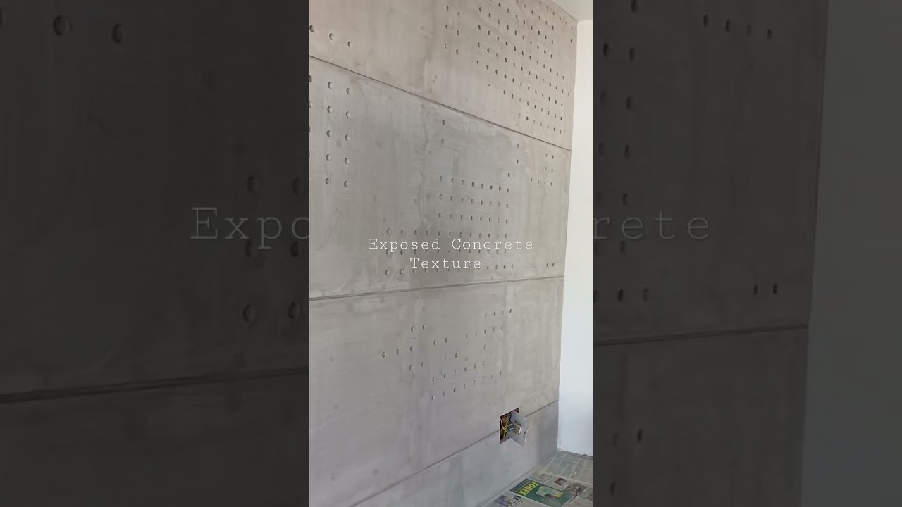 Exposed Concrete Finish Texture At MDF Board | Raw Look |