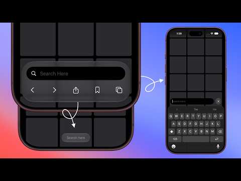Safari's Collapsible Bottom Bar Using SwiftUI | iOS 27 | Xcode 27 thumbnail