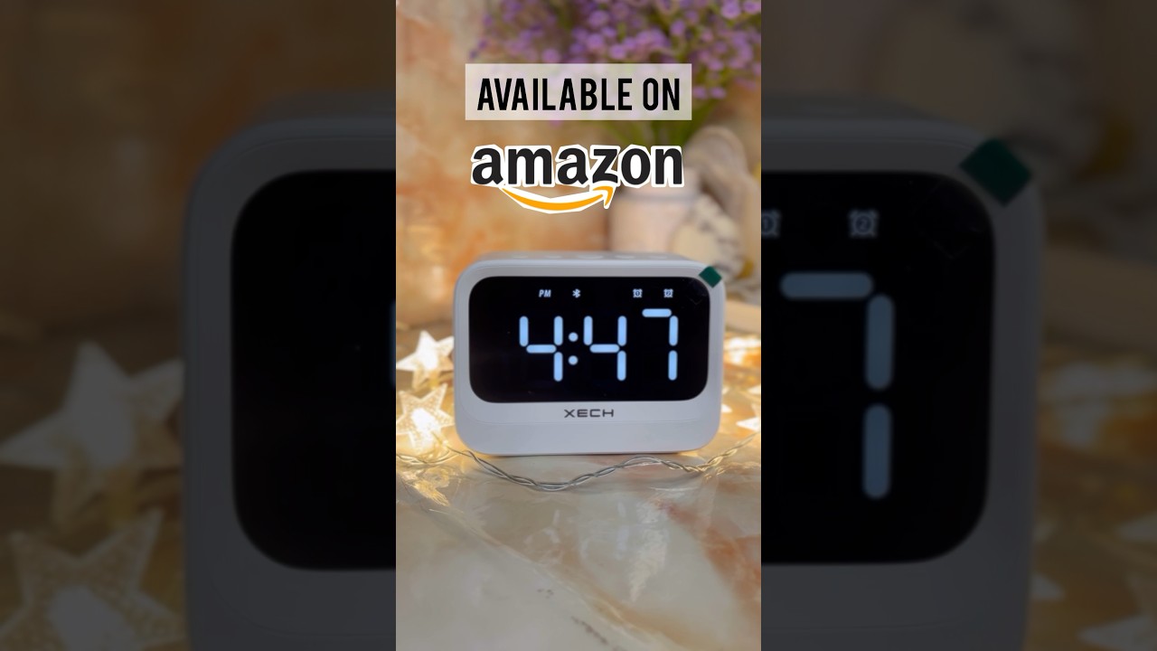 Best Digital Alarm Clock with Bluetooth Speaker | XECH Eon #clock #speaker #fun #amazonfinds