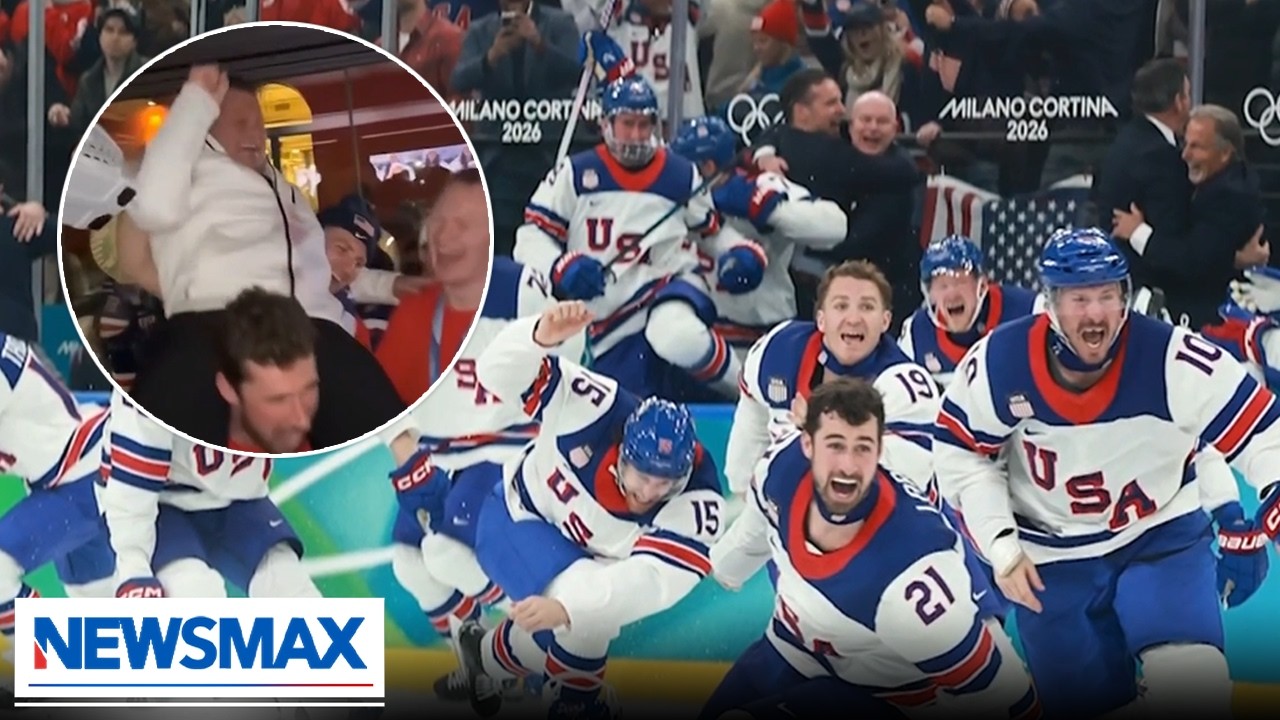 Mike Eruzione, Captain of the 1980 “Miracle on Ice,” U.S. men's hockey team, celebrated the gold