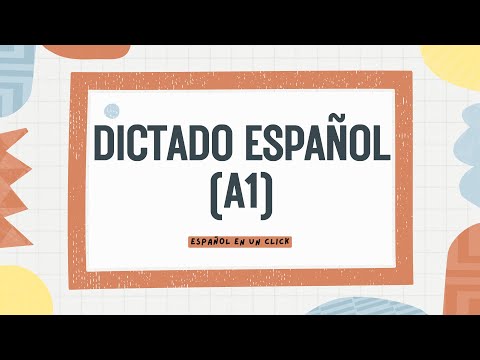 Ejercicio de dictado en español #1 (Nivel A1) (Spanish Audio + Subs)