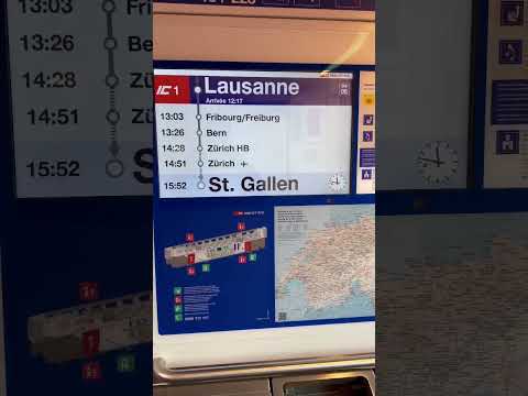 From Lausanne to Fribourg by train - Switzerland