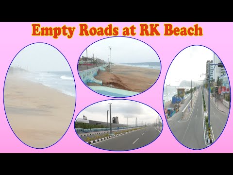Lockdown Empty Beach Road Enjoy Video at RK Beach in Visakhapatnam,Vizagvision....