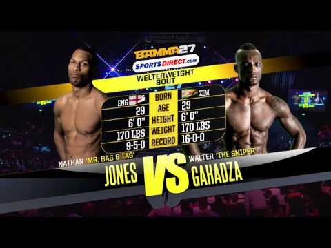 BAMMA 27: Nathan Jones Vs Walter Gahadza
