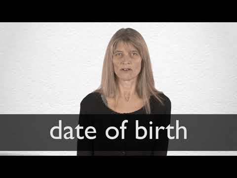 Date Of Birth Definition And Meaning | Collins English Dictionary