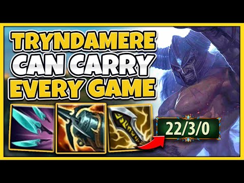 TRYNDAMERE CAN EASILY 1V9 EVERY GAME IF YOU PLAY LIKE THIS! - League of Legends